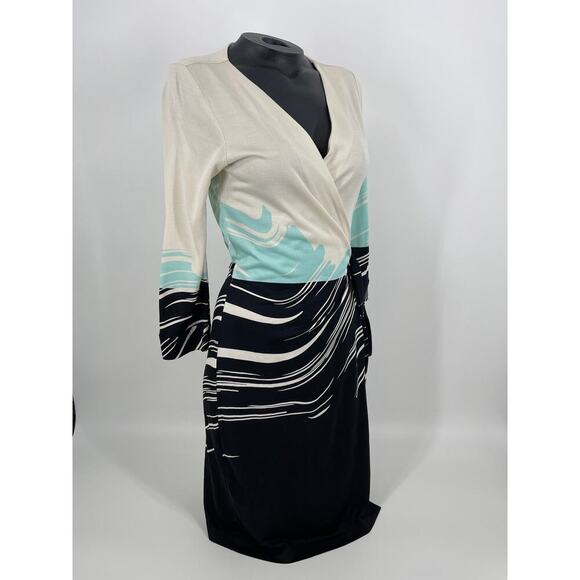 Dianne Von Furstenberg multicolored Womens Wrap Dress (B18#1) - Picture 4 of 11